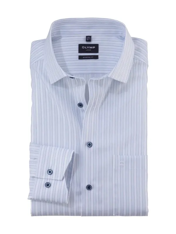 Long Sleeve Modern Fit Striped Shirt