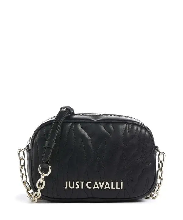 Quilted Leather Crossbody Bag with Chain Strap