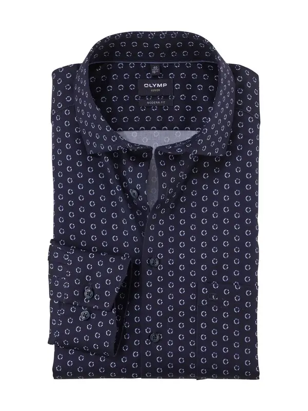 Modern Fit Dress Shirt with Small Circle Print