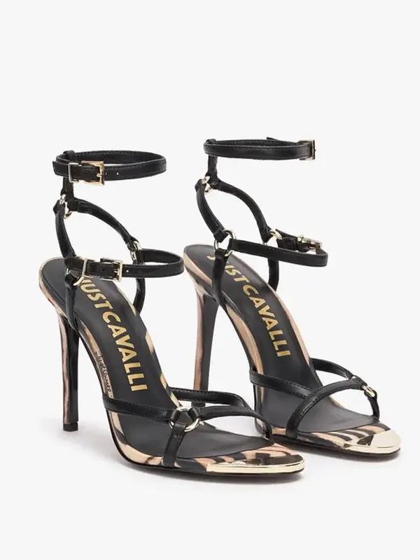 Tiger Print Strappy Heels