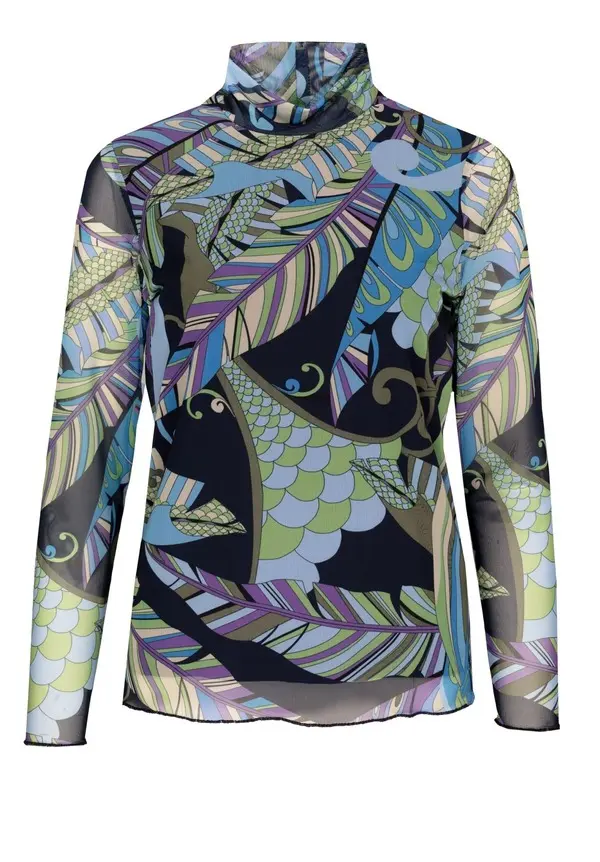 Greta Printed Long Sleeve Blouse