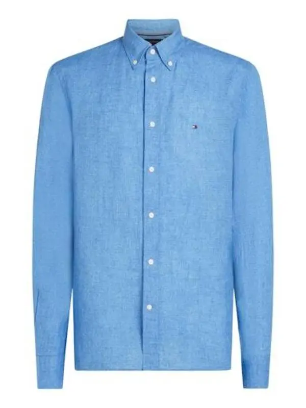 REGULAR FIT DYE LINEN SHIRT