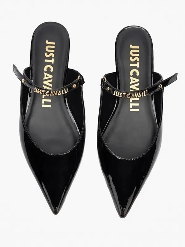 Patent Leather Slingback pointed Ballerinas