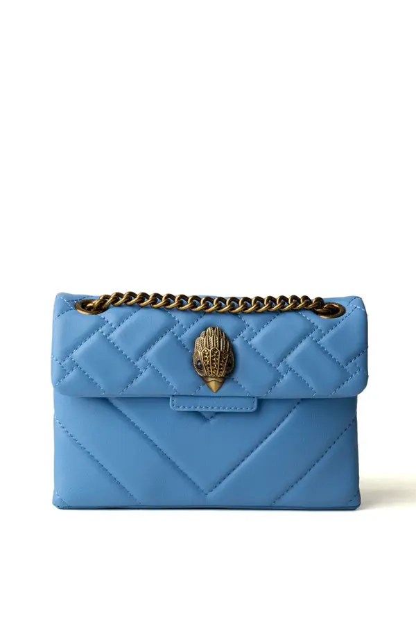 Mini Kensington Leather Bag with Chevron