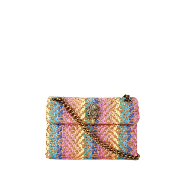 Multi-Colored Woven Shoulder Bag