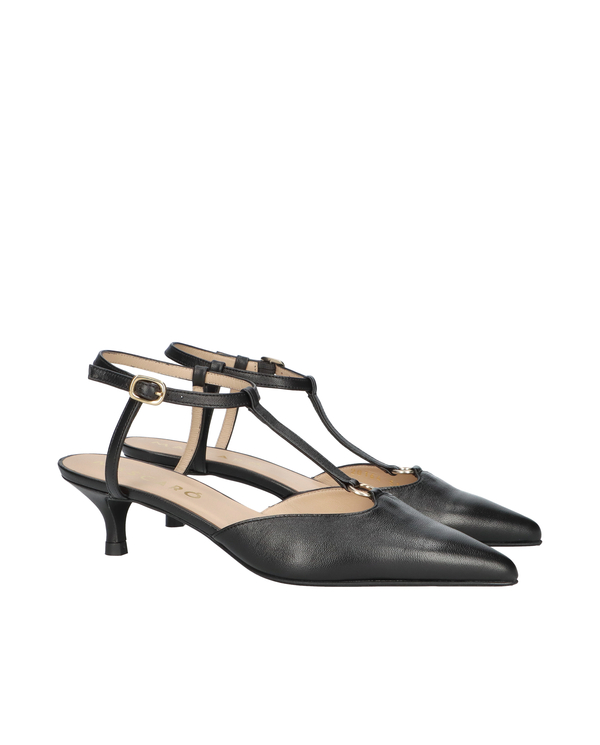 Pointed Toe Ankle Strap Pumps