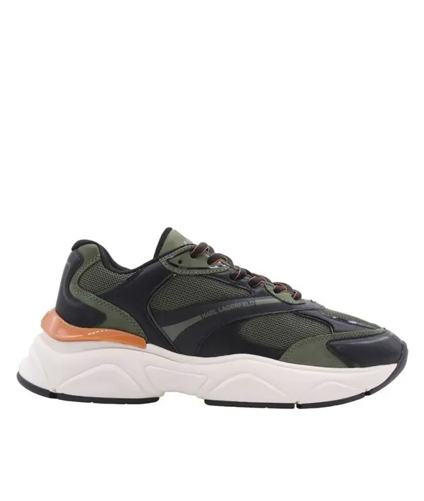Multi-Material Chunky Runner Sneakers