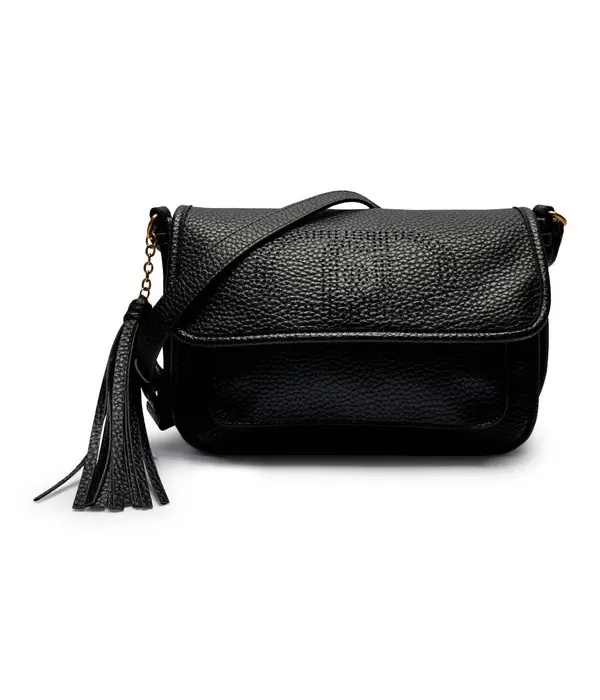 Leather Flap Crossbody Bag