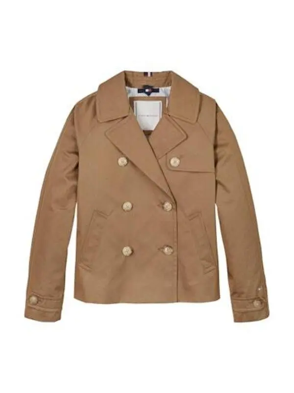 DOUBLE BREASTED SHORT COTTON JACKET