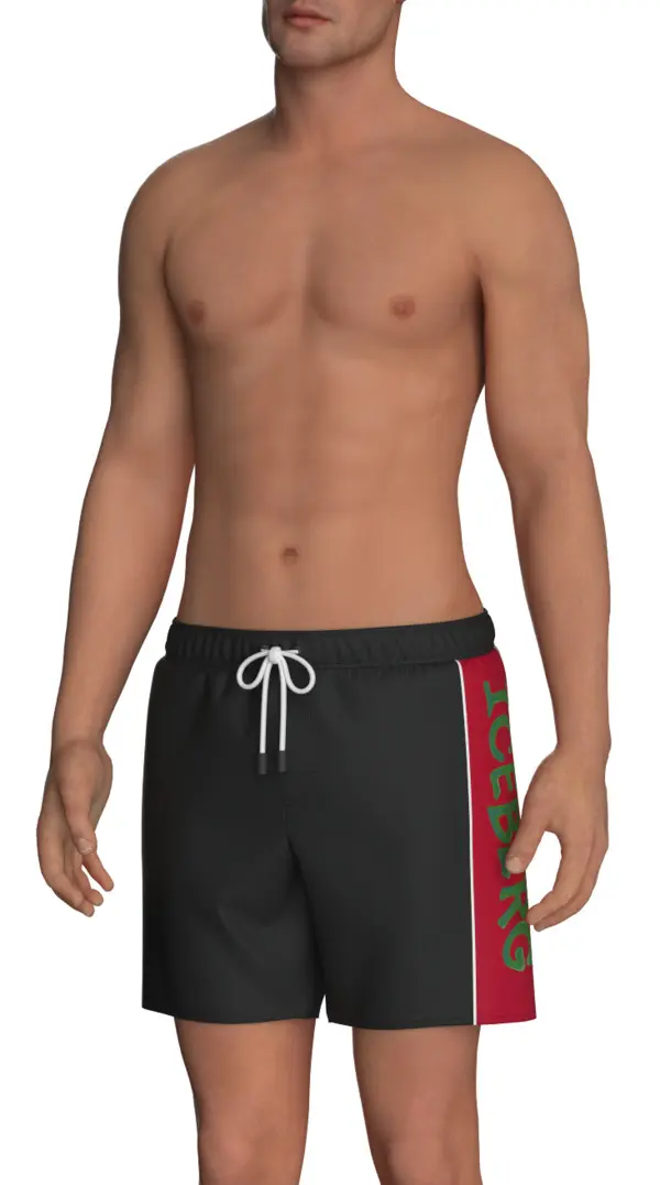 Swim Trunks with Side Detail