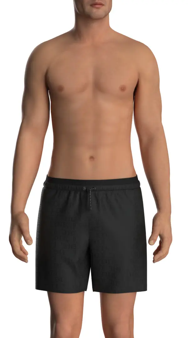 Logo Pattern Swim Shorts