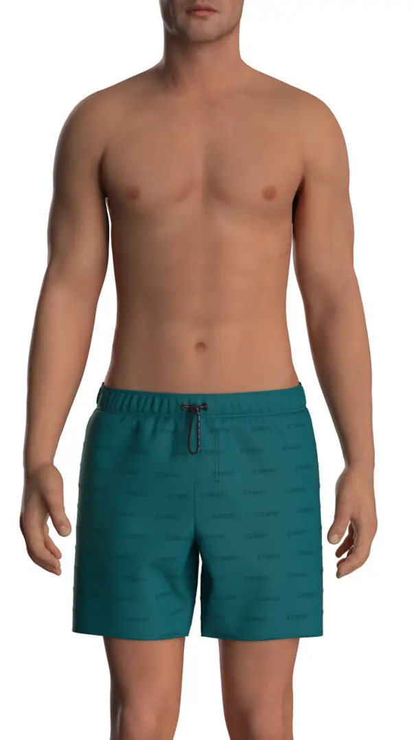 Logo Pattern Swim Shorts