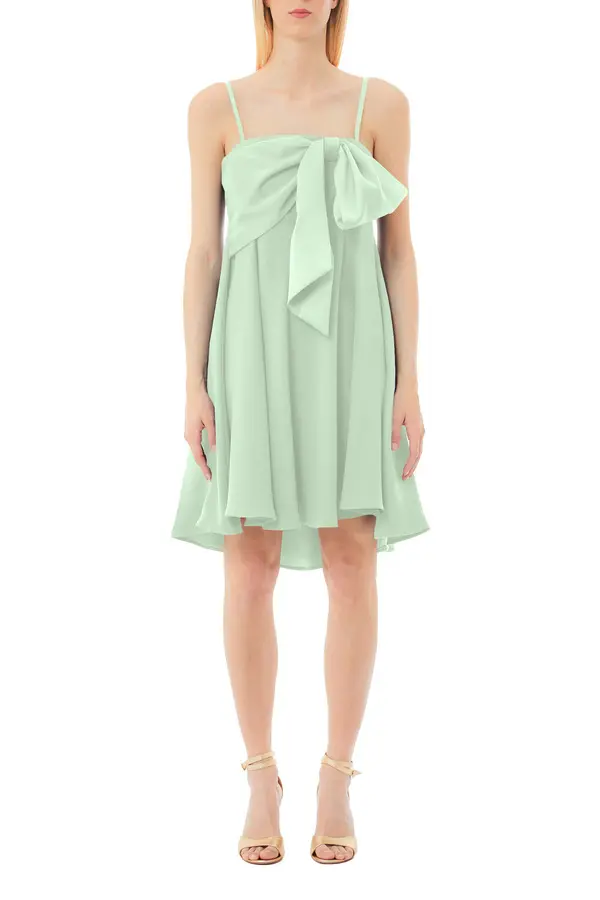 Bow-Detailed Short Dress