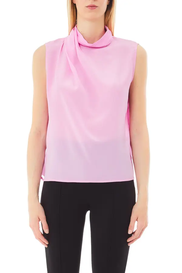 Silk Sleeveless Top