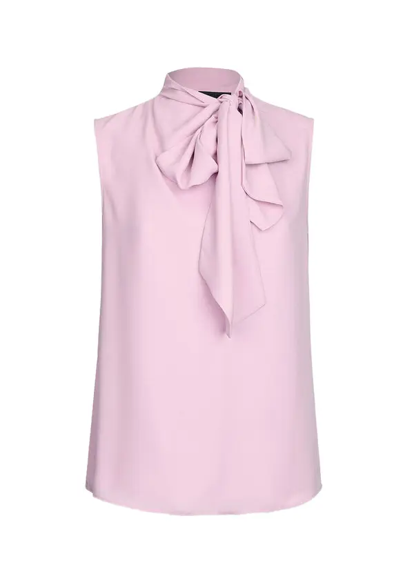 Sleeveless Top with Scarf