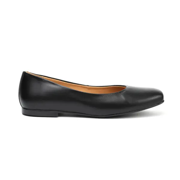 Classic Plain Leather Ballerinas