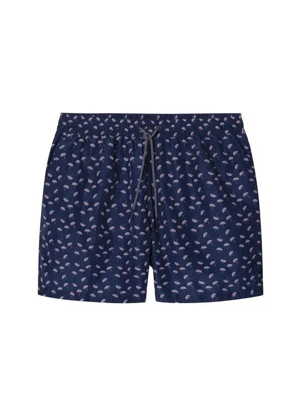 Umbrellas Prints Swim Trunks