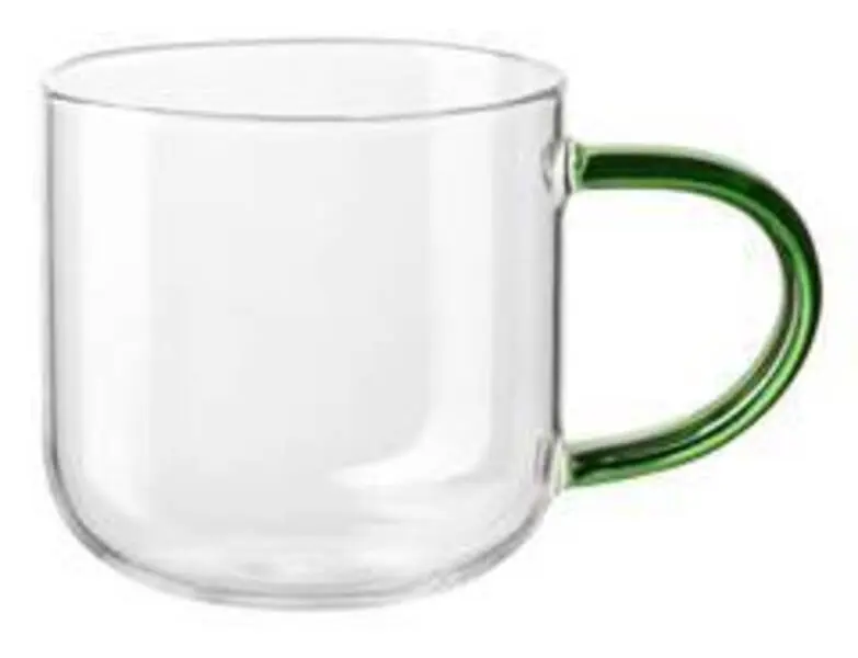 Mug With Green Handle