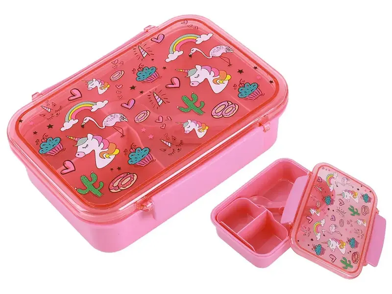 Lunch Box Kids UNICORN with cutlery