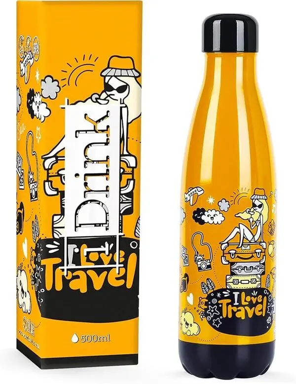 Thermal Bottle 500 ml TRAVEL DOODLE