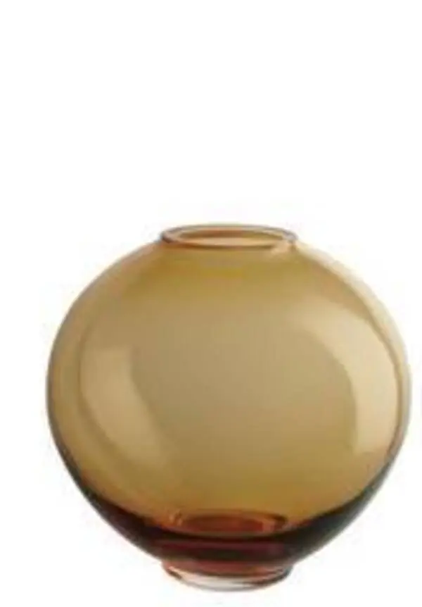 Amber Vase 17.5 cm x 16.5 cm