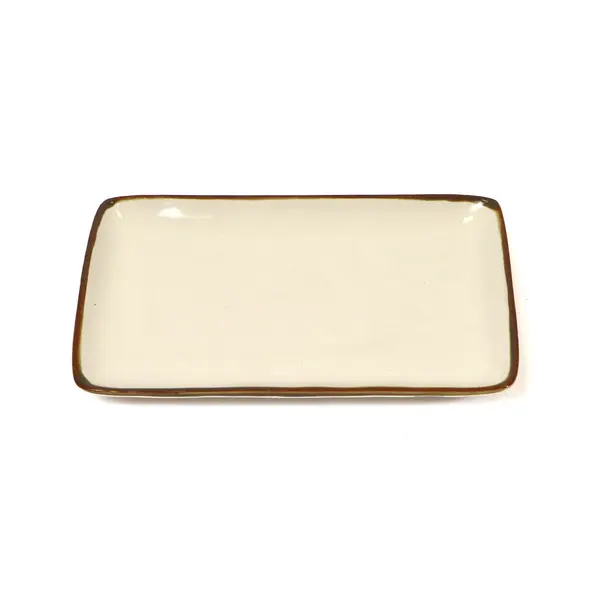 Concerto Avorio Rect Tray 20x13 - Stoneware