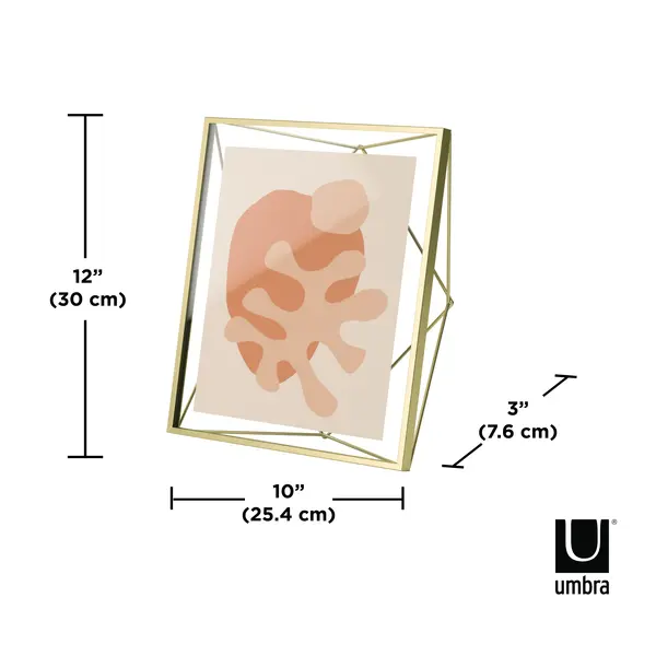 Prisma Picture Frame 8x10 Matte Brass