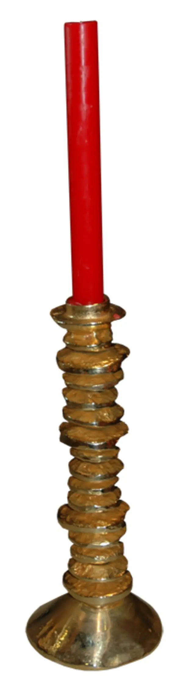 Candlestick GALET PM 23 cm Gold