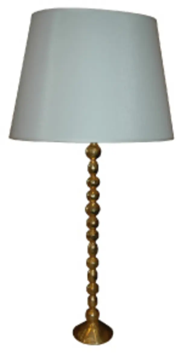 Lamp OLIVE GM 60 cm Gold with Black and Gold Small Conical Shade