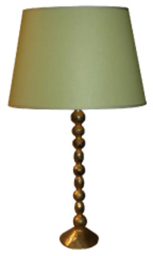 Lamp OLIVE PM 44 cm Gold with Black and Gold Small Conical Shade