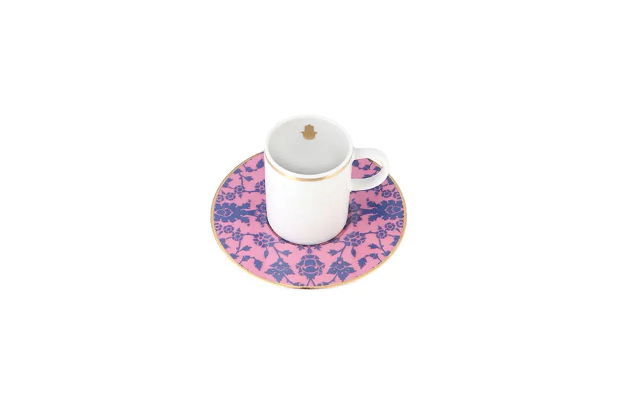 Glamorous Pink Coffee Cup&Saucer 80cc