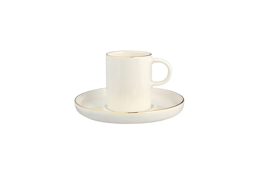  Chopin Gold Banded Coffee Set for 2 People