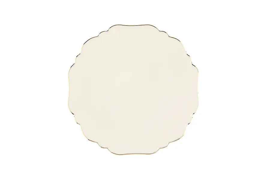  Tide Gold Banded Flat Plate 21cm