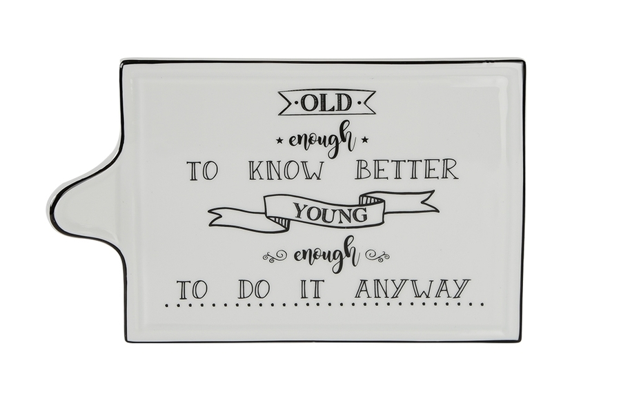  Be Happy Cheese Plate 26cm