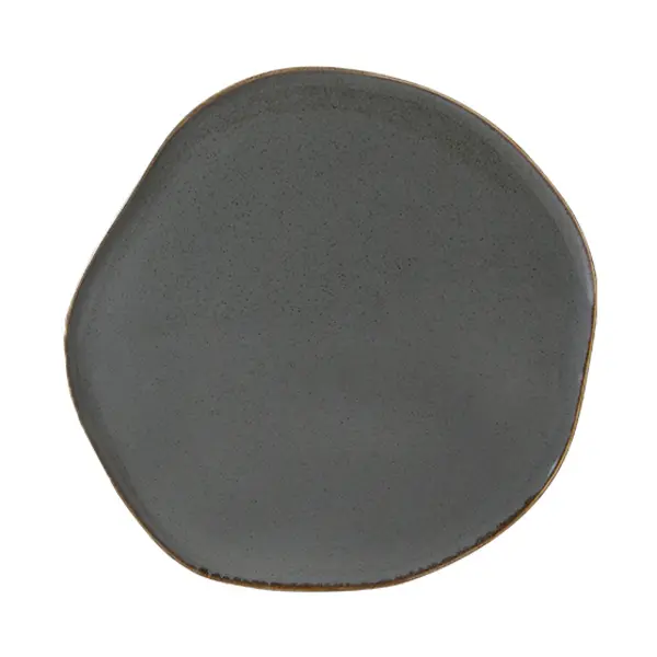  Pure Seasons Dark Grey Flat Plate 33cm