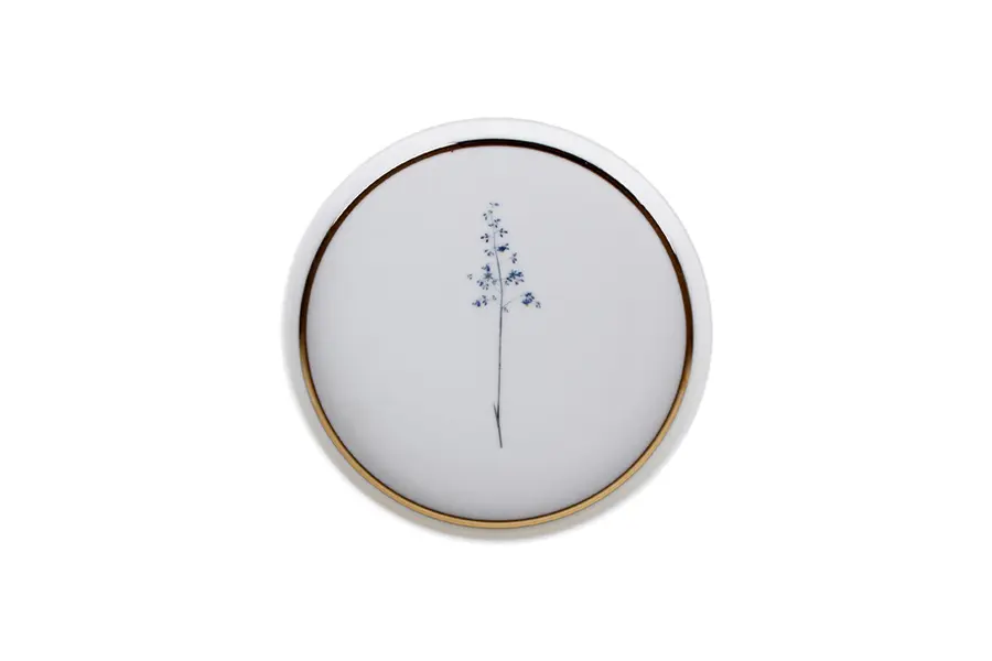 Botanical Design 8 Flat Plate 18cm