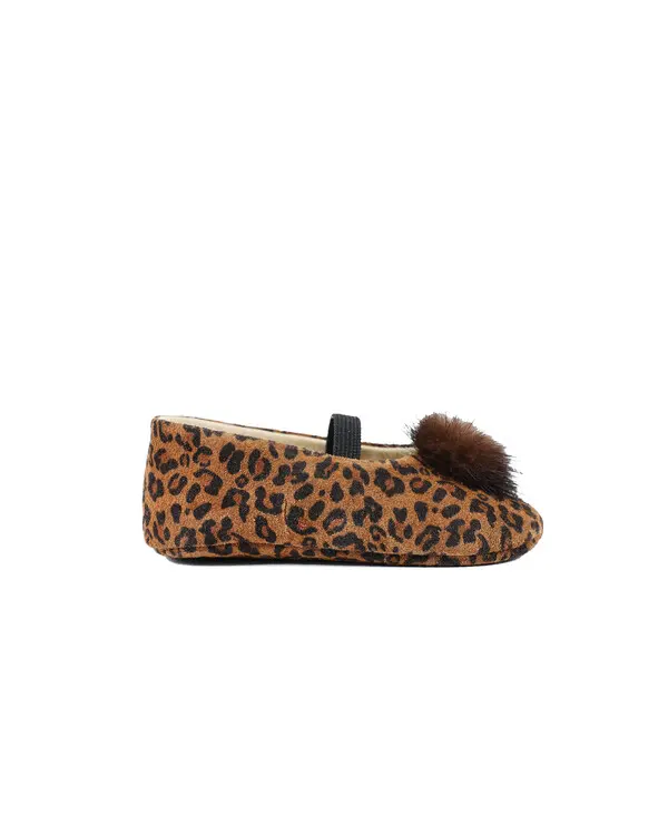 PON PON EMBELISSED  GLITTER FABRUC BALLERINAS