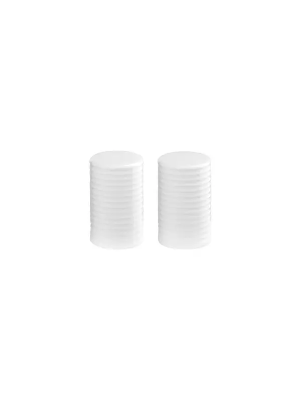 set of salt-  pepper shaker - white Image