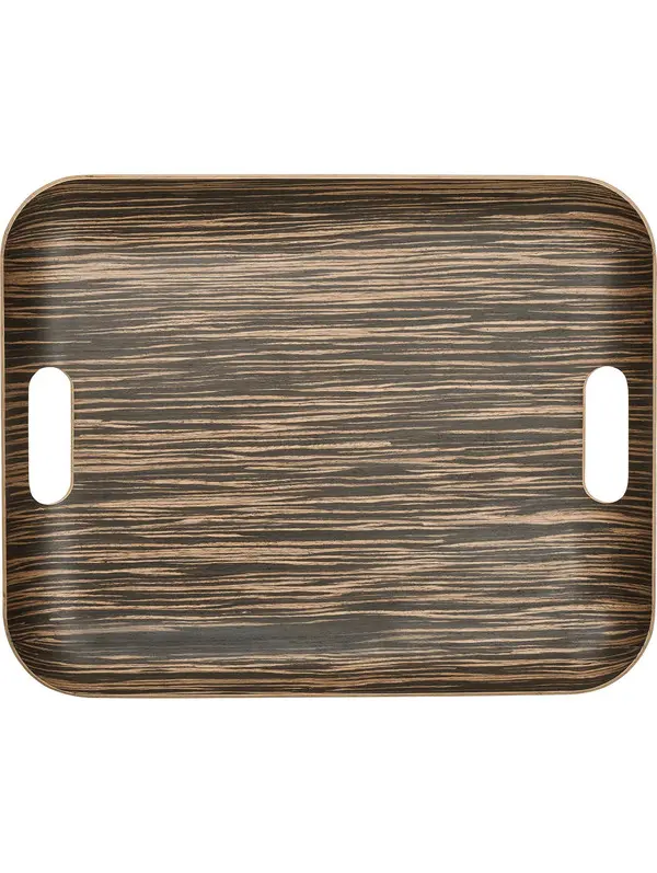 Wooden Tray Rectangular Ebony Image