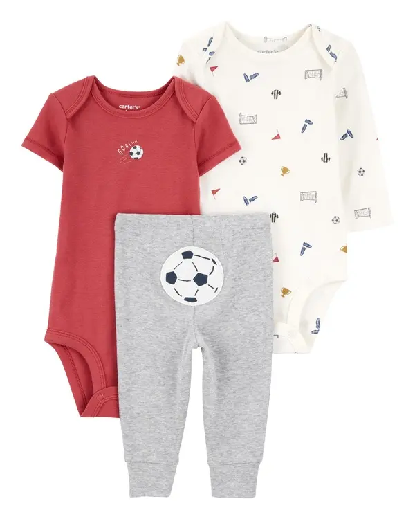 3-Piece Soccer Little Character Set - Red