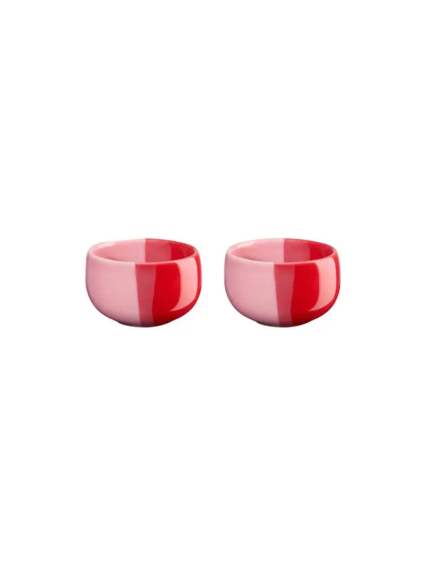 set of 2 egg cups - strawberry smoothie