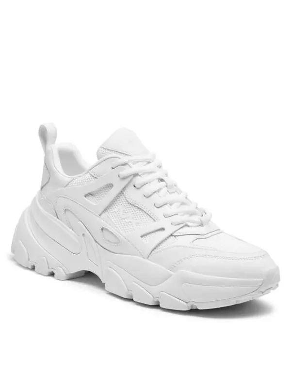 Mesh and leather Sneakers