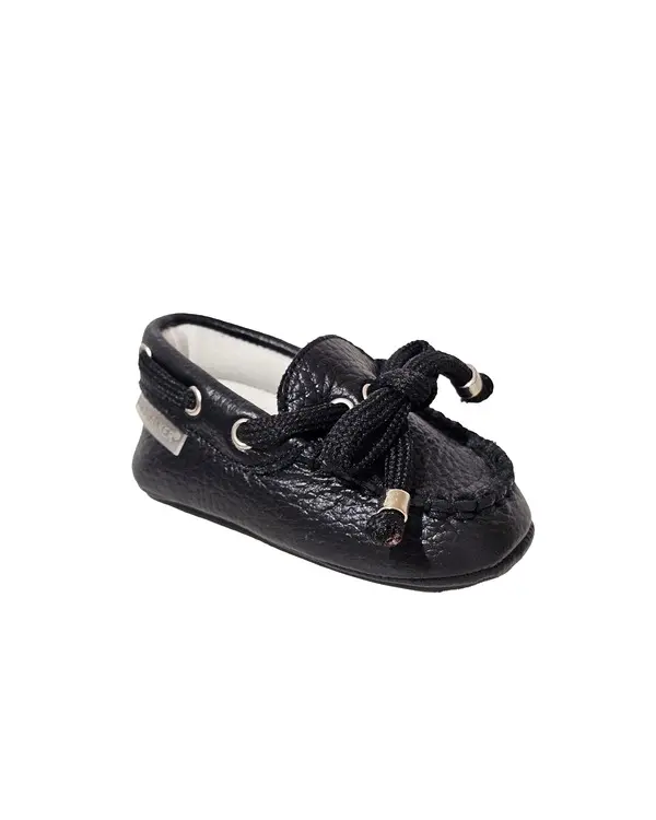 LACE UP PRINTED LEATHER LOAFERS
