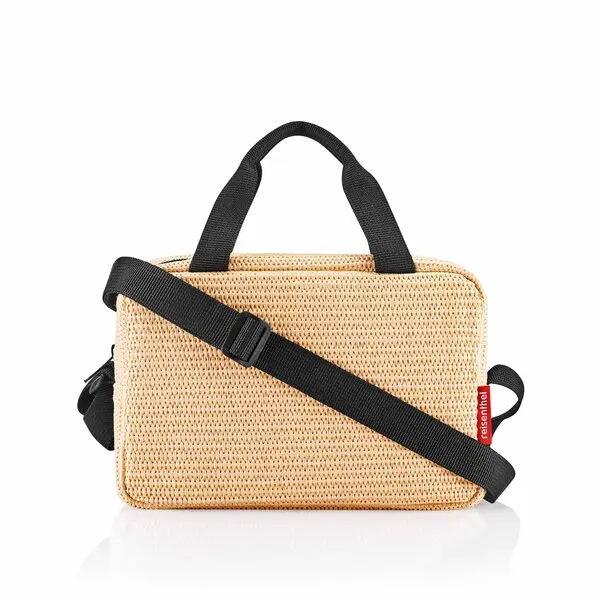 to-go raffia coolerbag - black