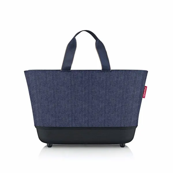 herringbone shoppingbasket - dark blue