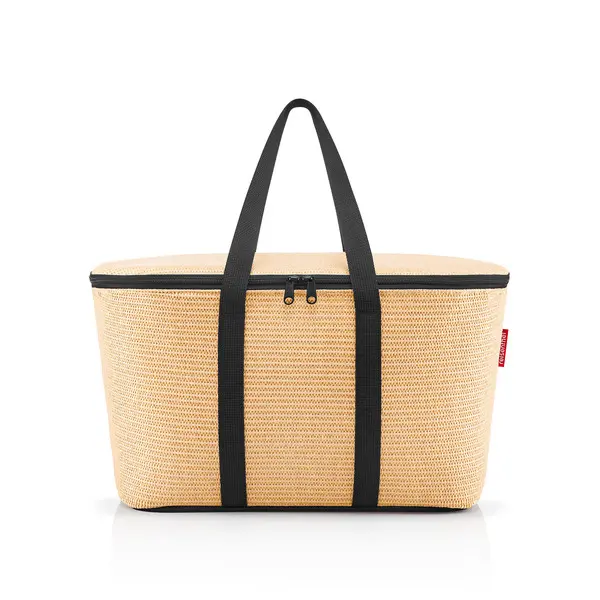 raffia coolerbag - black
