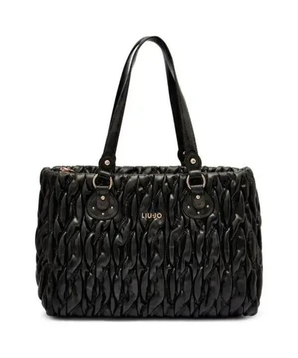 Medium quilted Leather shopping bag Image