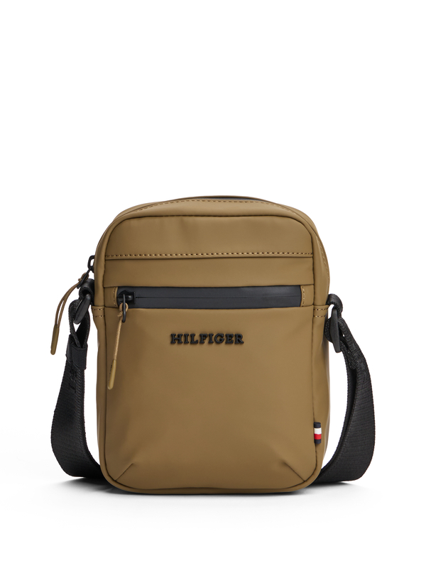 textured Logo Mini Crossbody Reporter Bag Image