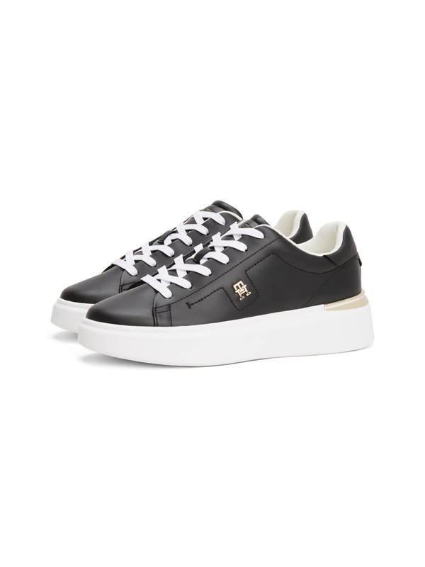 Leather Court Trainers Image