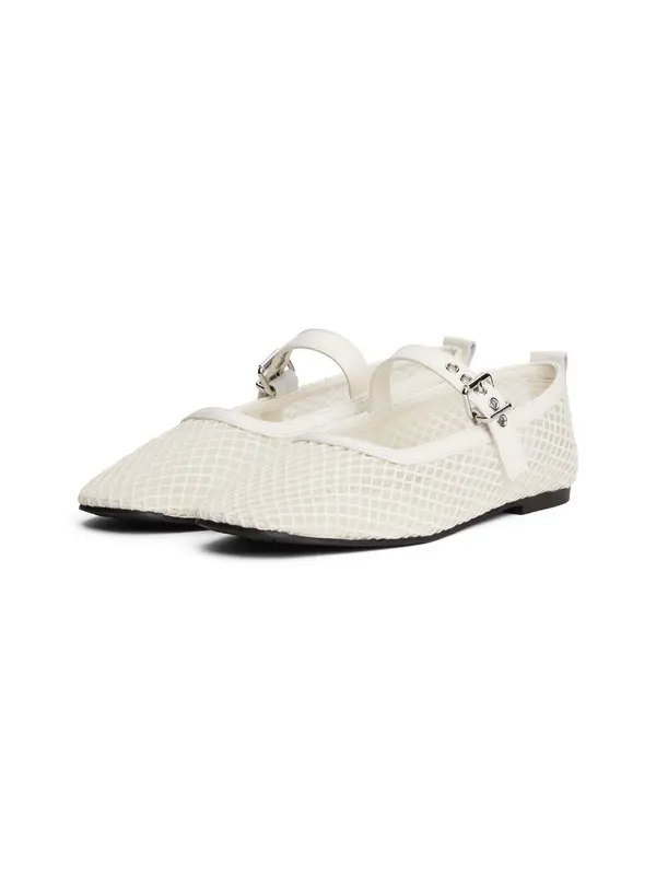 Mesh Mary Jane Ballerinas